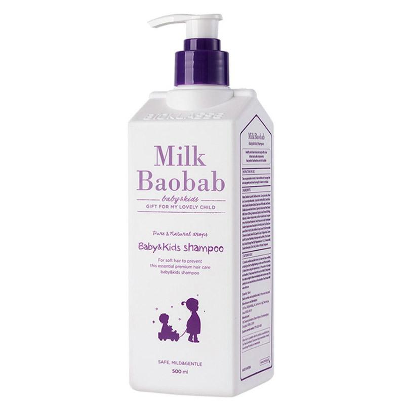 Milk Baobab Baby & Kids Shampoo/ Body Wash 500ml, Nourishing, Moisturizing, Korean Cosmetics, Kbeauty
