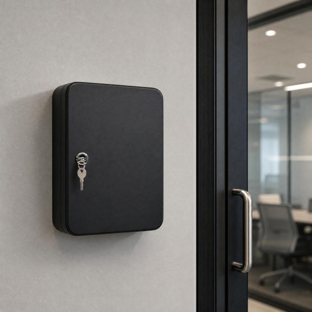 Wall-Mounted Key Management Cabinet Slim for Property Managers