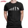 Guitar Evolution T-Shirts Men Music Funny Pure Cotton Tees Round Neck Short Sleeve T Shirt Plus Size Tops