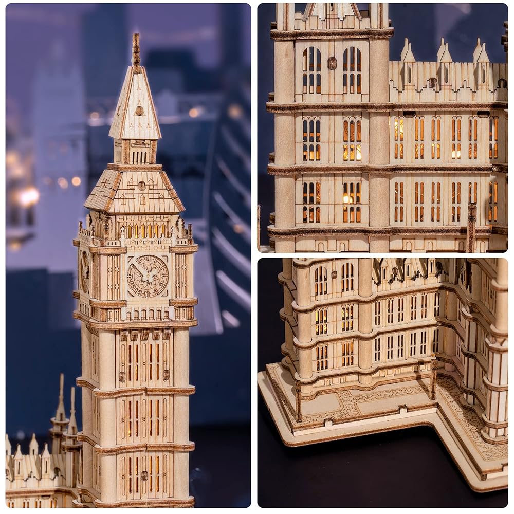 Rolife 3D Wooden Puzzle Architectural Model for Kids Age 5-10