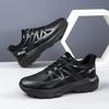 Shoes Men's Lightweight Daily Hiking Shoes Autumn and Winter Leather Surface Breathable Jogging Shoes Soft Sole Sports Casual Trendy Shoes