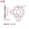 520 13T 14T 43T Motorcycle Star Front Rear Sprocket for Honda XR250 I S Baja 1996 XR 250 Baja 1997-2001 2003 2004 2005 2006 2007
