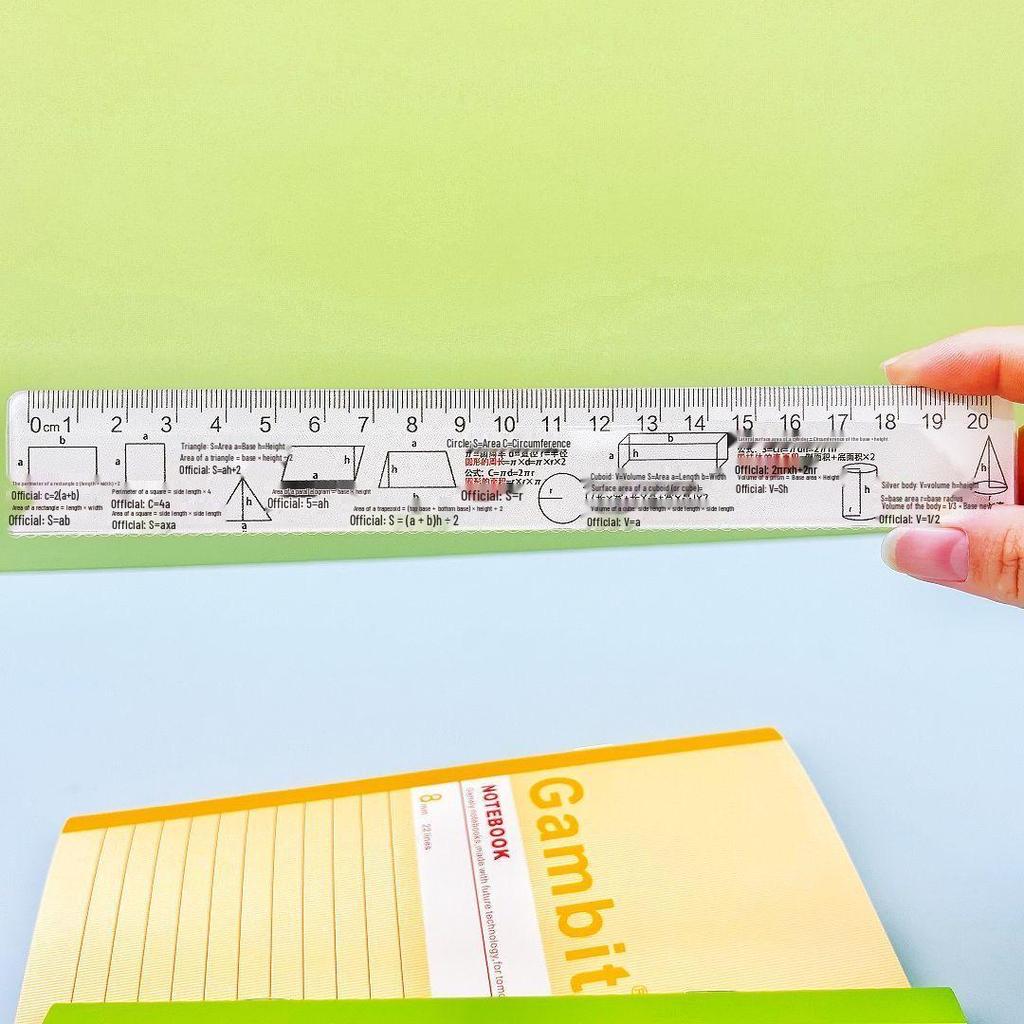 Creative Math Formulas Ruler - Perfect for Junior High Students, Unique Gift for Friends, High-Quality Educational Stationery.