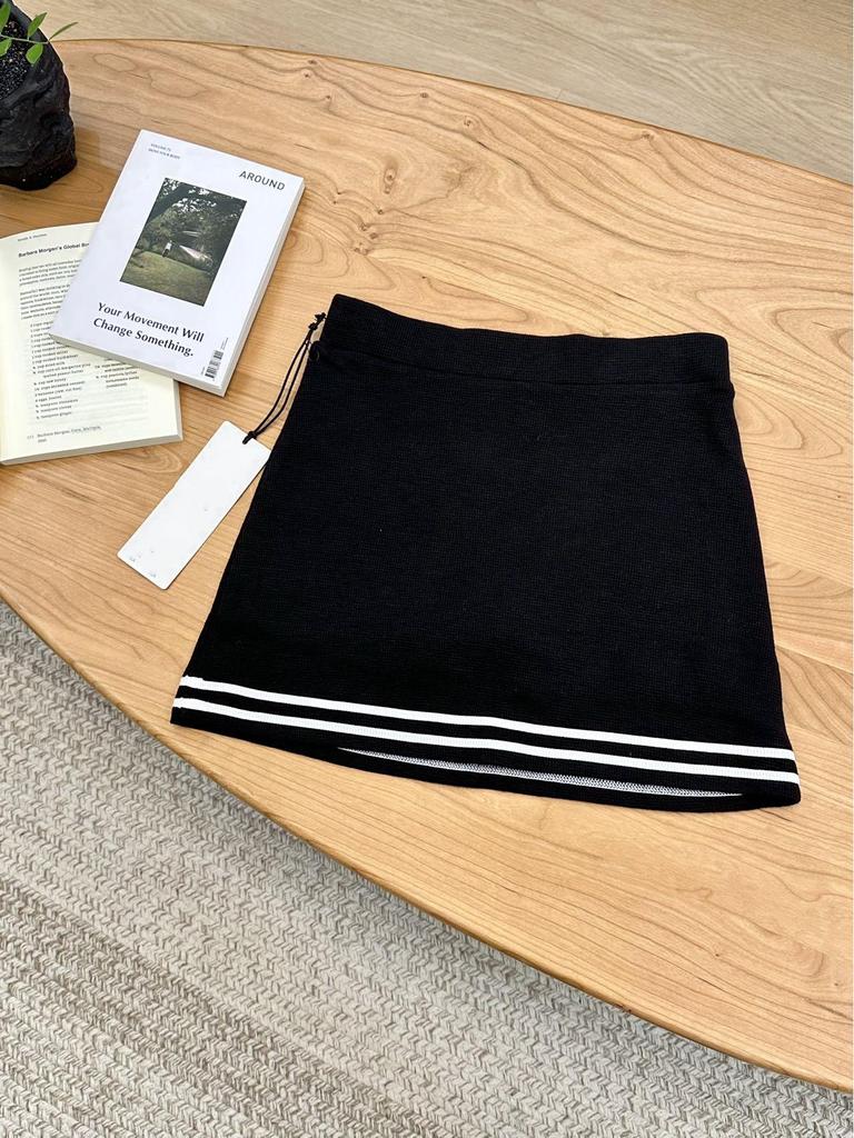 Spring/Summer Knit Yoga Cardigan, Bra, & Tennis Skirt - Casual Three-Piece Sportswear Set