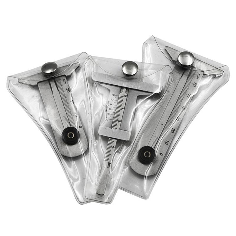 Stainless Steel Car Tyre Tire Tread Depth Gauge Meter Ruler Caliper Measuring