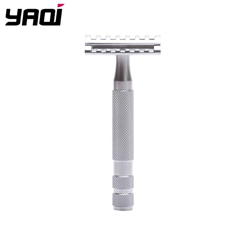Yaqi Mens Portable Stainless Steel Handle KNIGHT-HELMET Safety Razor For Travel Home High Quality Shaving Razor New