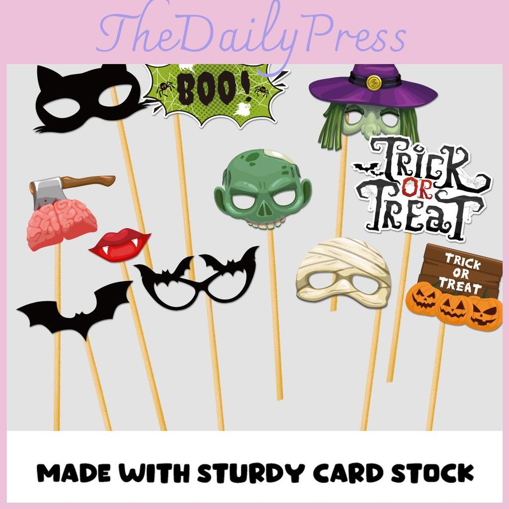 Halloween Fotoautomat Dekorationen 30 Stück Papier Requisiten Für Party Atmosphäre