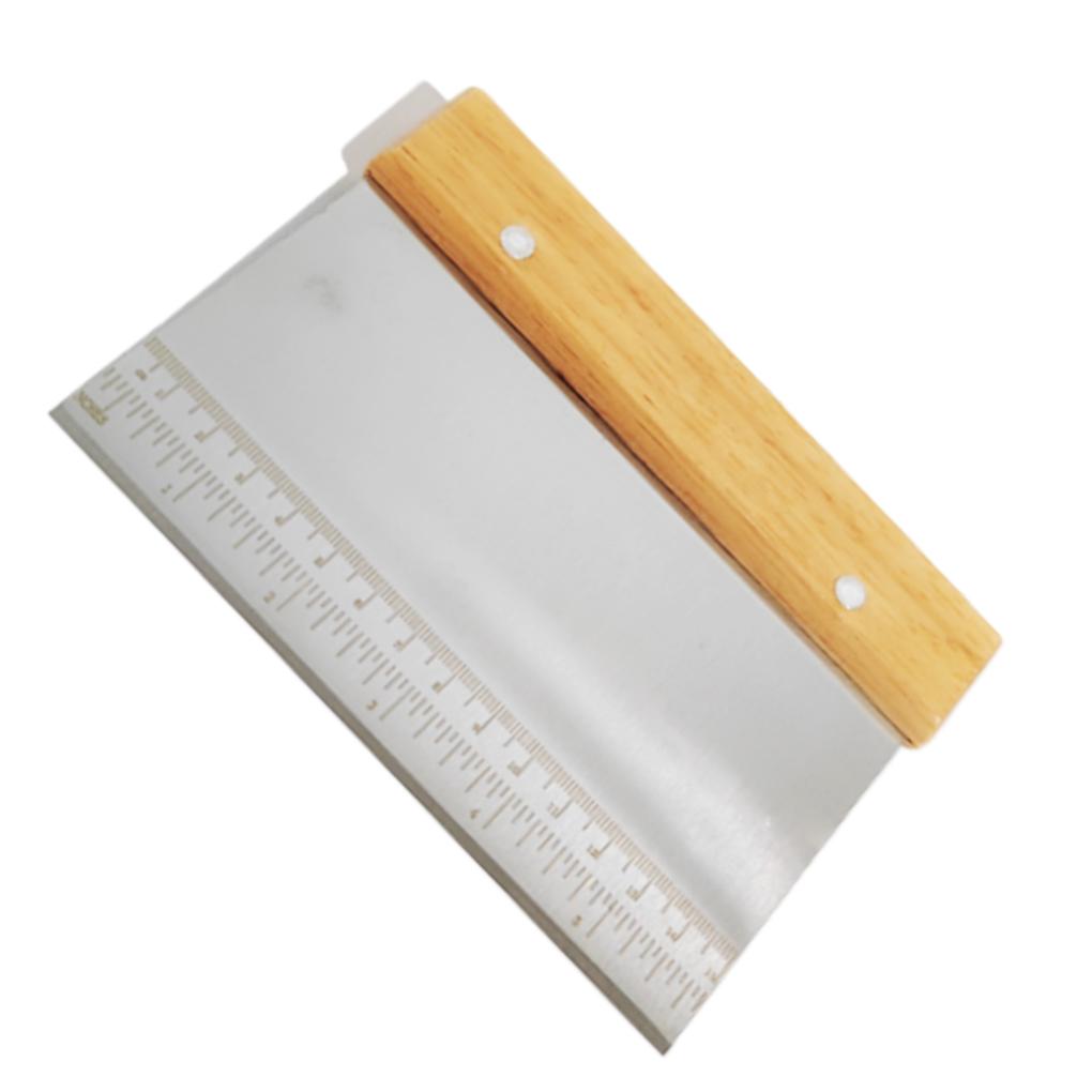 

Stainless Scraper Paste Chopper with Graduations Home Kitchen Baking Tool