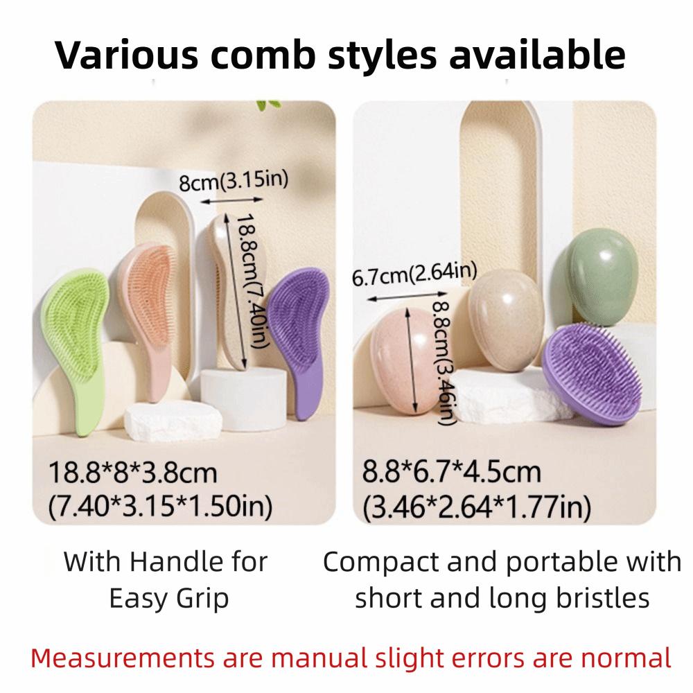 T/Egg Shape Hair Styling Brush Set Anti-Static Salon Hair Styling Tools  Pet Grooming