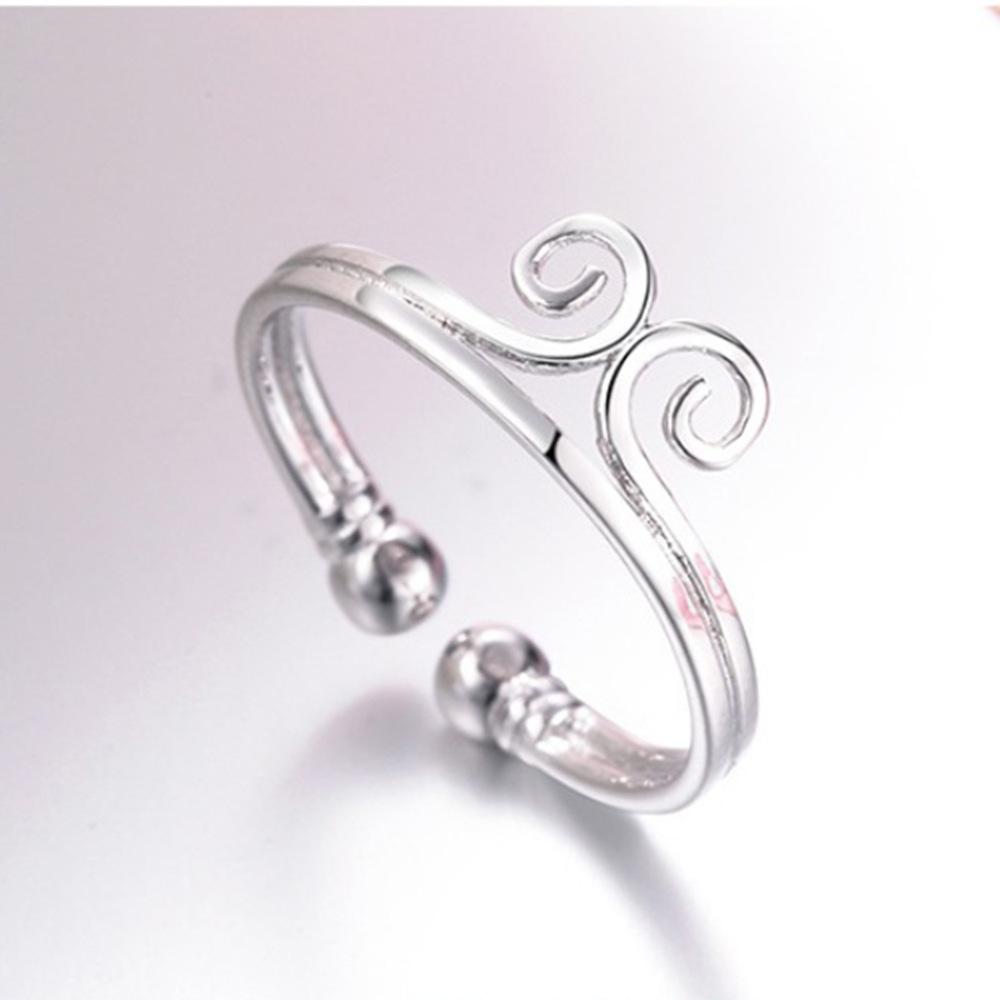 Temperament Silver-plated Ring Old Monkey Tight Spell Natal Monkey Year Female Ring Silver Open Ring