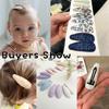 10pcs/set Fresh Print Cotton Alloy Hair Clips for Baby Kids Fabric Plaid BB Hairpins Todller Hairgripe Headwear Hair Accessories