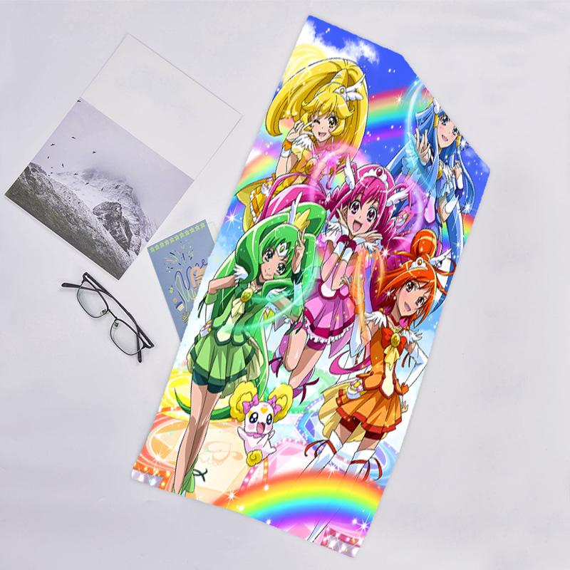 1pc Pretty Cure1 Beach Towel, Beach and Seaside Swimming Pool Equipment, Fashion Pattern, Rectangular, Travel Essentials
