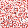 100pcs/lot Acrylic Heart Beads Red Series 8mm Spacer Loose Love Bead for Jewelry Making DIY Necklace Bracelet Accessories