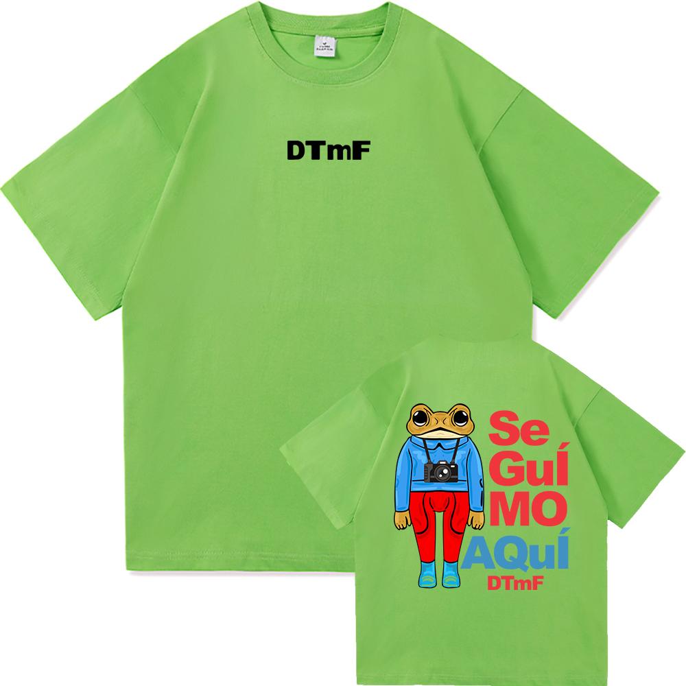 

DTMF Debí Tirar Más Fotos Bad Bunny T Shirt Fashion Men Vintage Funny Frog Tshirt Unisex DeBÍ TiRAR MáS FOToS Cotton Tees Shirts 3XL