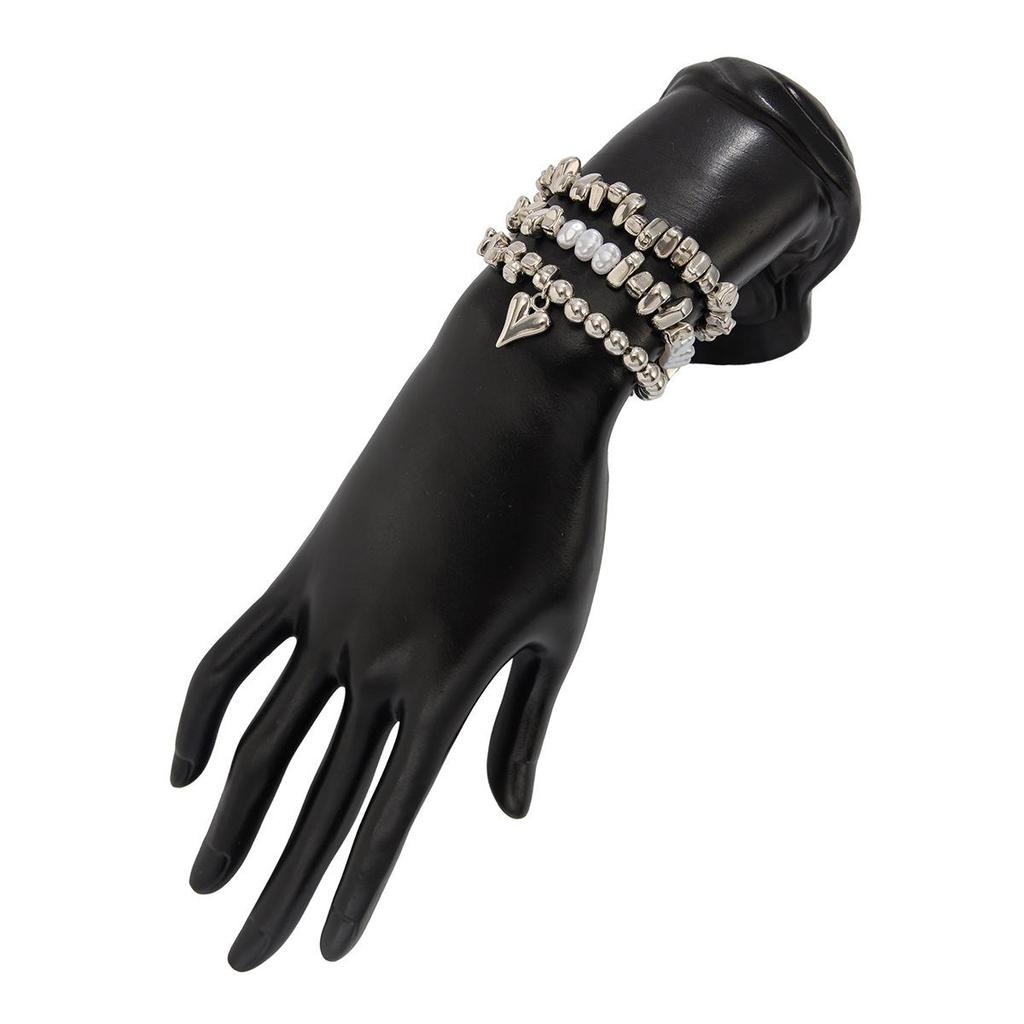 3Pcs/Set Irregular CCB Stone Chain Bracelets Jewelry Party Accessories Geometric Heart-Shaped Pendant Bracelet 2025 New