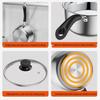 Ningzhao 20cm Stainless Steel Multi-Purpose Saucepan