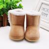 Slip On Down Shoes Anti Skid Bottom Newborn Toddler Winter Warm Boots Flat Snow Boots Plush Fur