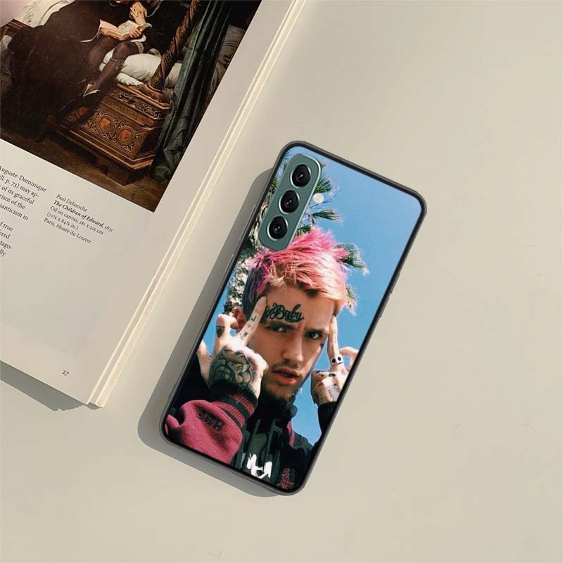 Lil Peep Lil Bo Peep Black Phone Case For Samsung A55 A35 A25 A15 A54 A34 A24 A14 A70 A71 A50 A51 A17 A05S Galaxy A40 A41A30 A3