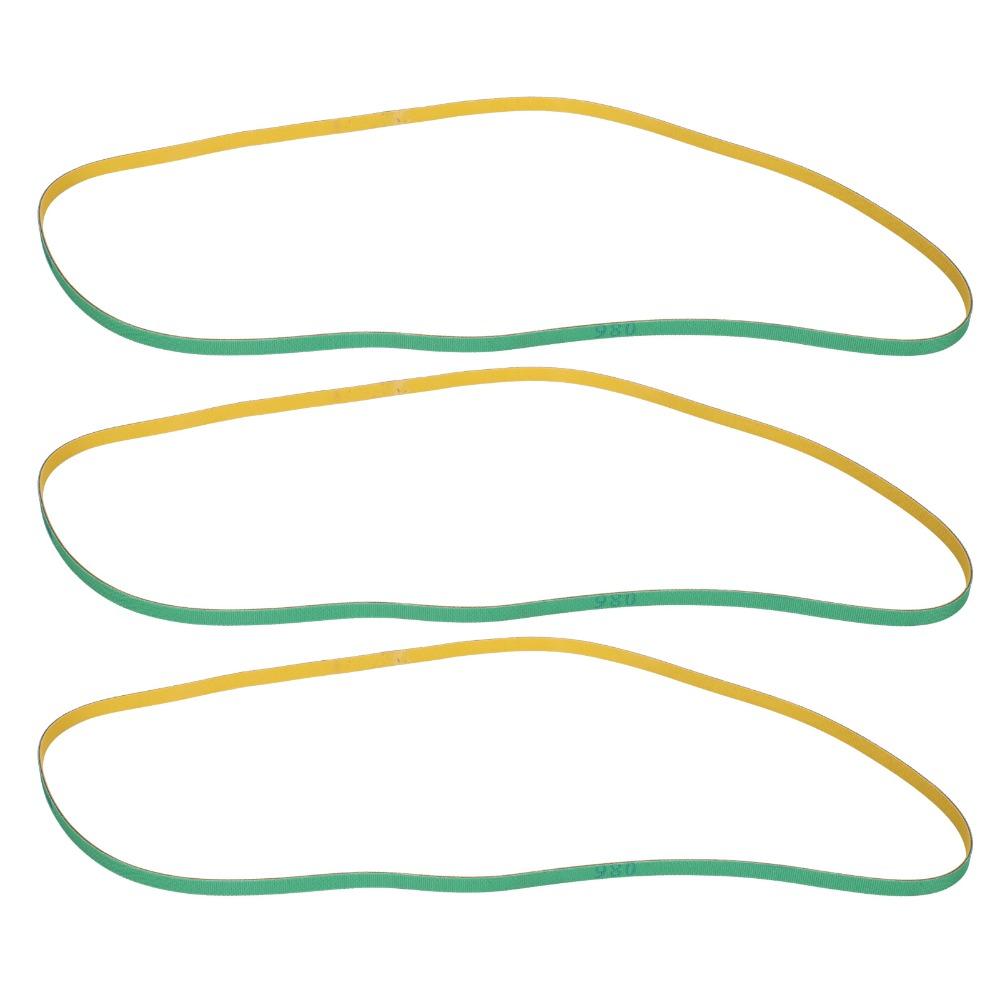 3pcs Artificial Leather Skiving Machine Belt Flat Peeler Belt Parts  For 801 Skiving Machine