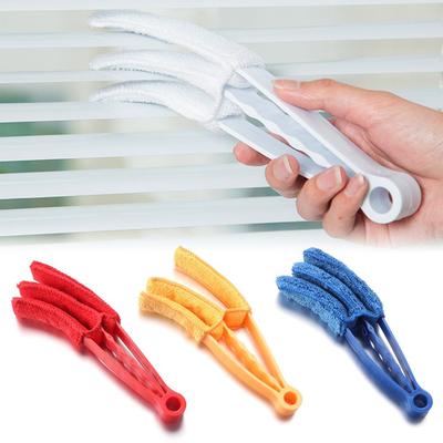 Kitchen Office Microfiber Washable Venetian Window Blind Removable Cleaner Brush Clip Household