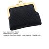 Mini Portable Coin Purse Faux Leather Kiss Lock Change Pouch Multi-purpose Keys