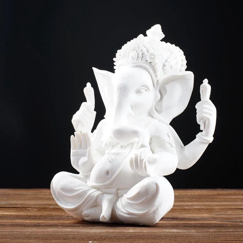 Sitting Meditation Buddhist Figurine Ornament Buddha Elephant Statue  Outdoor Garden