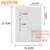 Yemax Large Capacity Card Trading Card Organize Your Sticker Transparent A7 Water Ripple Clear 10 Pocket DIY Memory Album Album, Case, Case,