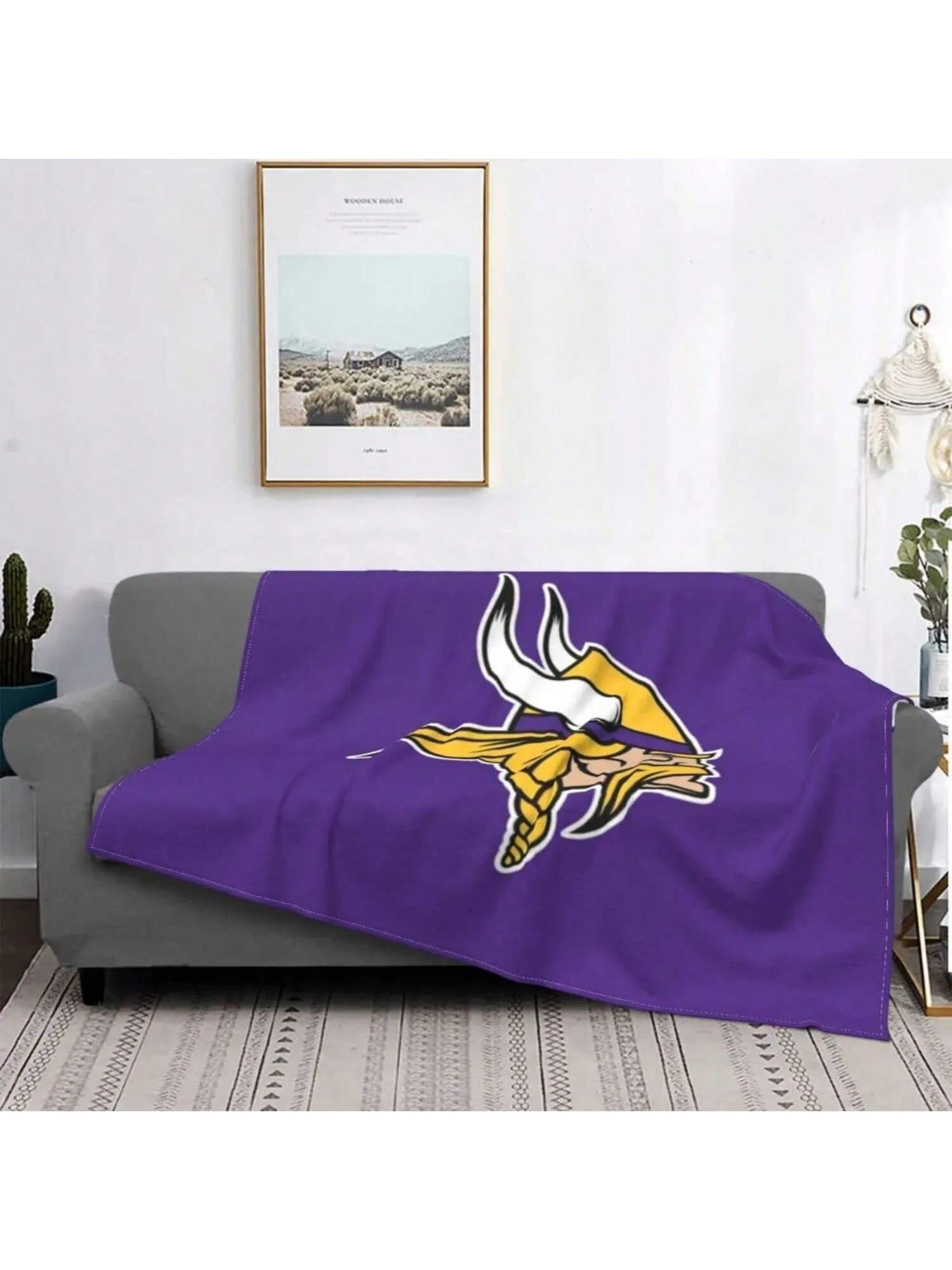 

The-Vikings-Icon Ультрамягкое одеяло из микрофлиса 75X95CM серый