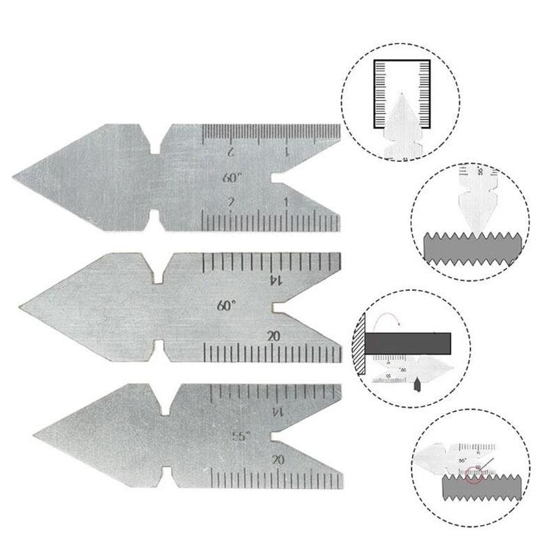 For Measuring Threads Center Gauge 55 Degree Thread Pitch Gauge Gauge External Thread Channel Inch 55 Degree Gauge