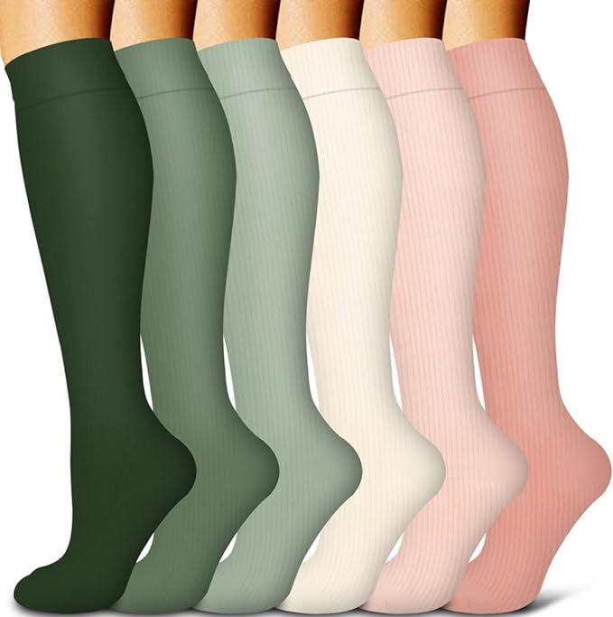 Unisex Cross-Border Compression Socks - Perfect for Sports, Running, Yoga; Knee-High, Calf-Length; Leg Slimming.