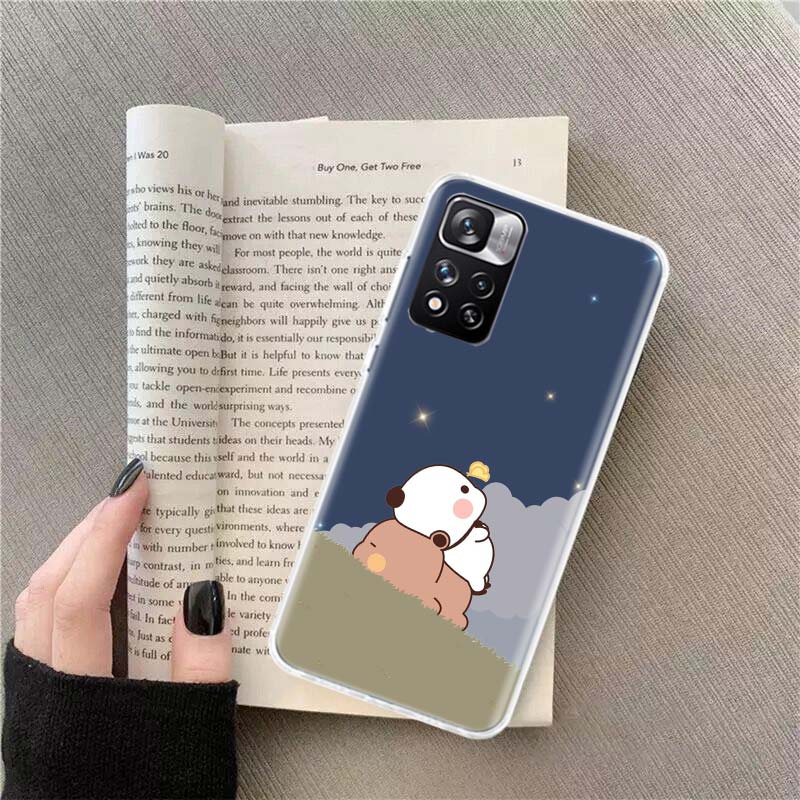 Cute BuBu DuDu Phone Case For Redmi Note 13 12 Pro Plus 14 15 Pro 5G 11 11T 11E 11S 10 Pro 10S 9 9S Cover Cell Clear TPU Capa Ca