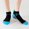 5 Pairs Men's Cotton Ankle Socks Athletic Cushioned Performance Socks Moisture Wicking Breathable Running Socks