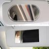 Premium Stainless Steel Car Sun Visors Mirror Shatterproof Design Adhesive Installation Universal for Vehicles