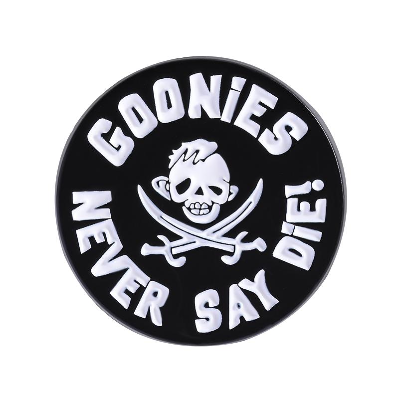 

БАЛБЕСЫ НИКОГДА НЕ СДАЮТСЯ! Эмалевые значки на заказ Броши в виде черепа и кинжала Значки на лацкан Одежда Готическая бижутерия Подарок для друзей