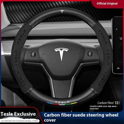 Car Steering Wheel Cover For Model 3 Model S Model Y Model X Roadster 2019-2025 Auto Interior Steering Wheel Accessories