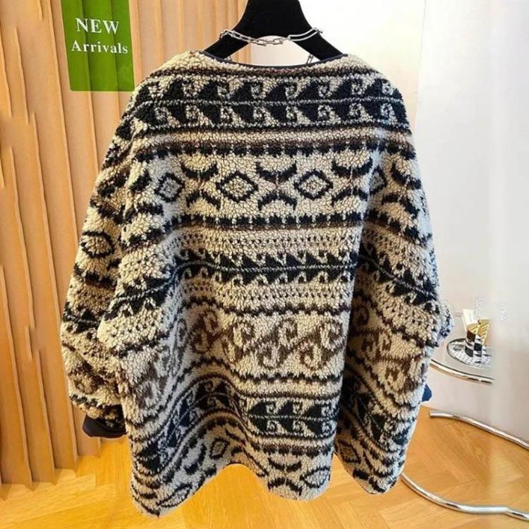 Damen Winter Samtmantel Mit Kapuze Gestreifte Jacke Locker Lässig Verdickt Windjacke Oberteil
