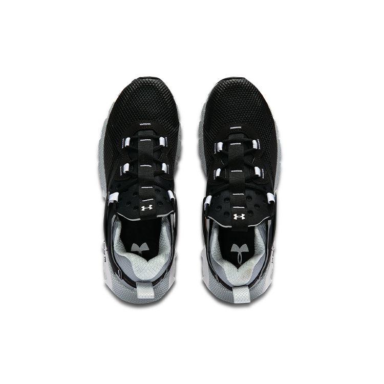 Under Armour HOVR Mega 1 Movement Durable Mesh Low Top Casual Running Shoes Men Sneaker Black Gray 3023594-005