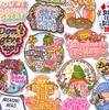 Cartoon /Letter Patch Positive Letter Slogan Embroidered Patches For Clothes Iron On Patches For Clothing Jackets Sew Diy 