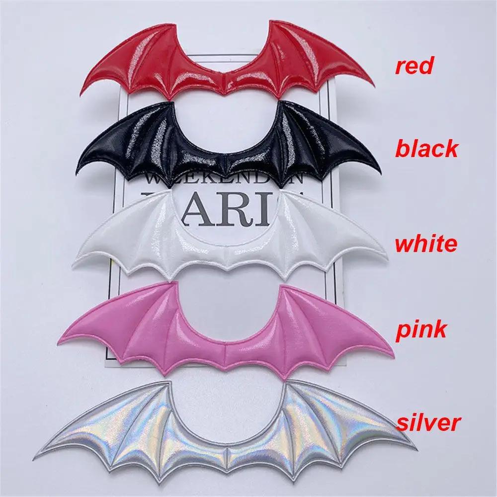 15Pcs Vampire Halloween Costume Fabric Demon Bat Wings Patch Leather Padded