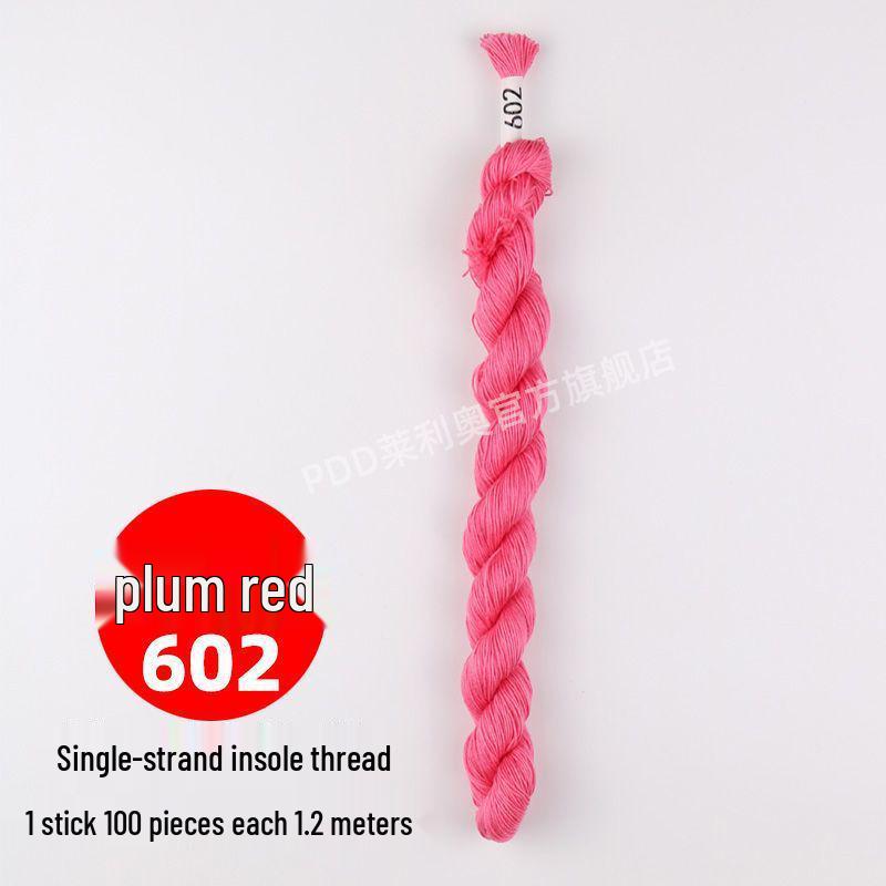 Baumwoll-Kreuzstich-Stickgarn: Handgefertigte Einlegesohlen, Dickes Nähgarn, Eine Farbe pro Stück