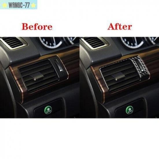 Carbon Fiber Car Air Vent Outlet Cover Trim For 2014-2017 Honda Accord New