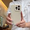 Niche solid color convex lens matte case for iPhone16Pro max mobile phone case Apple 15 new 14/13