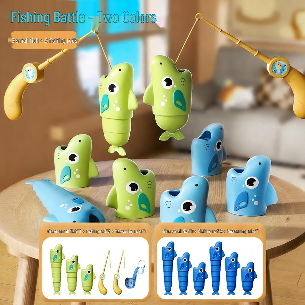 Fishing Master: Interactive Parent-Child Educational Game - Retractable Desktop Fishing Toy