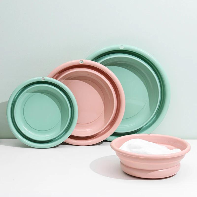 Telescopic Foldable Basin, Portable Compression Basin, Washbasin, Silicone Travel Ultra Light Household Sink