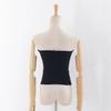 Women's Strapless Corset Tube Top Slim Fit Solid Sleeveless Crop Cami Blouse