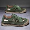 Summer Men's Leather Sandals Outdoor Hollow Beach Sandals Casual Shoes
