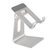 Desk Phone Stand Angle Adjustable Non Slip Base Metal Cell Phone Desk Holder for Reading Live Stream