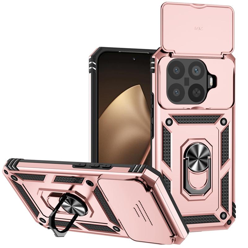 Funda For Xiaomi 15T Pro 5G Case Armor Slide Lens Protect Phone Case For Xiomi 15TPro Xiaomi15T Pro Magnetic Holder Ring Cover