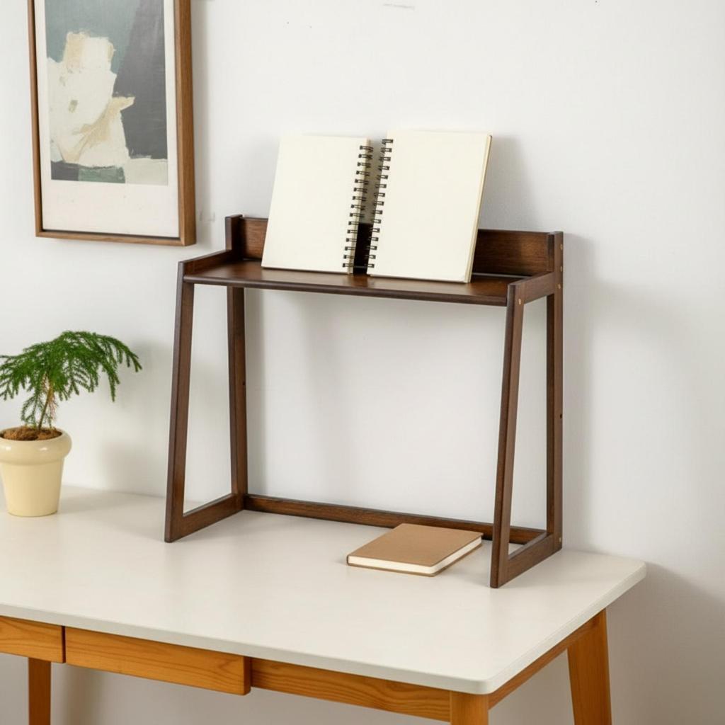 Leiterförmiges Schreibtisch-Bücherregal Platzsparendes Bücherregal Stabil für das Schlafzimmer