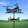 Weather Vane Ornament: Outdoor Wrought Iron Spray-Painted Roof Decoration Metal Craft